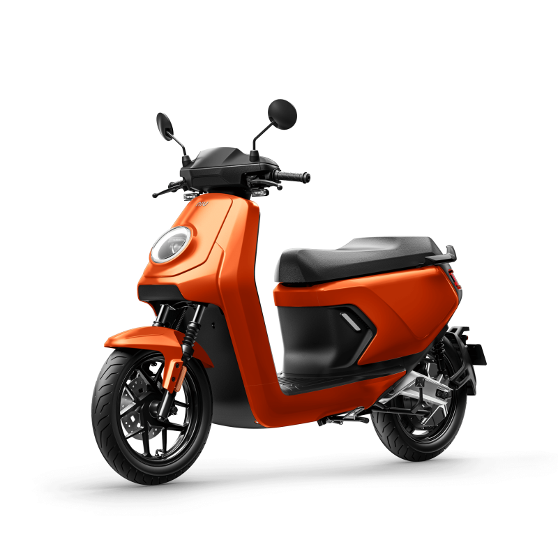 Scooter Électrique 125cm3 NIU 2022 MQi GT Evo Orange Front Side Scooter Électrique 125cm3 NIU 2022 MQi GT Evo Orange Front Side