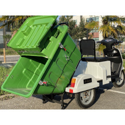 F-CARS Scooter 3 Roues Benne Ouverte Penché