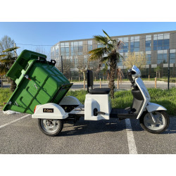 F-CARS Scooter 3 Roues Benne Ouverte Penché Side
