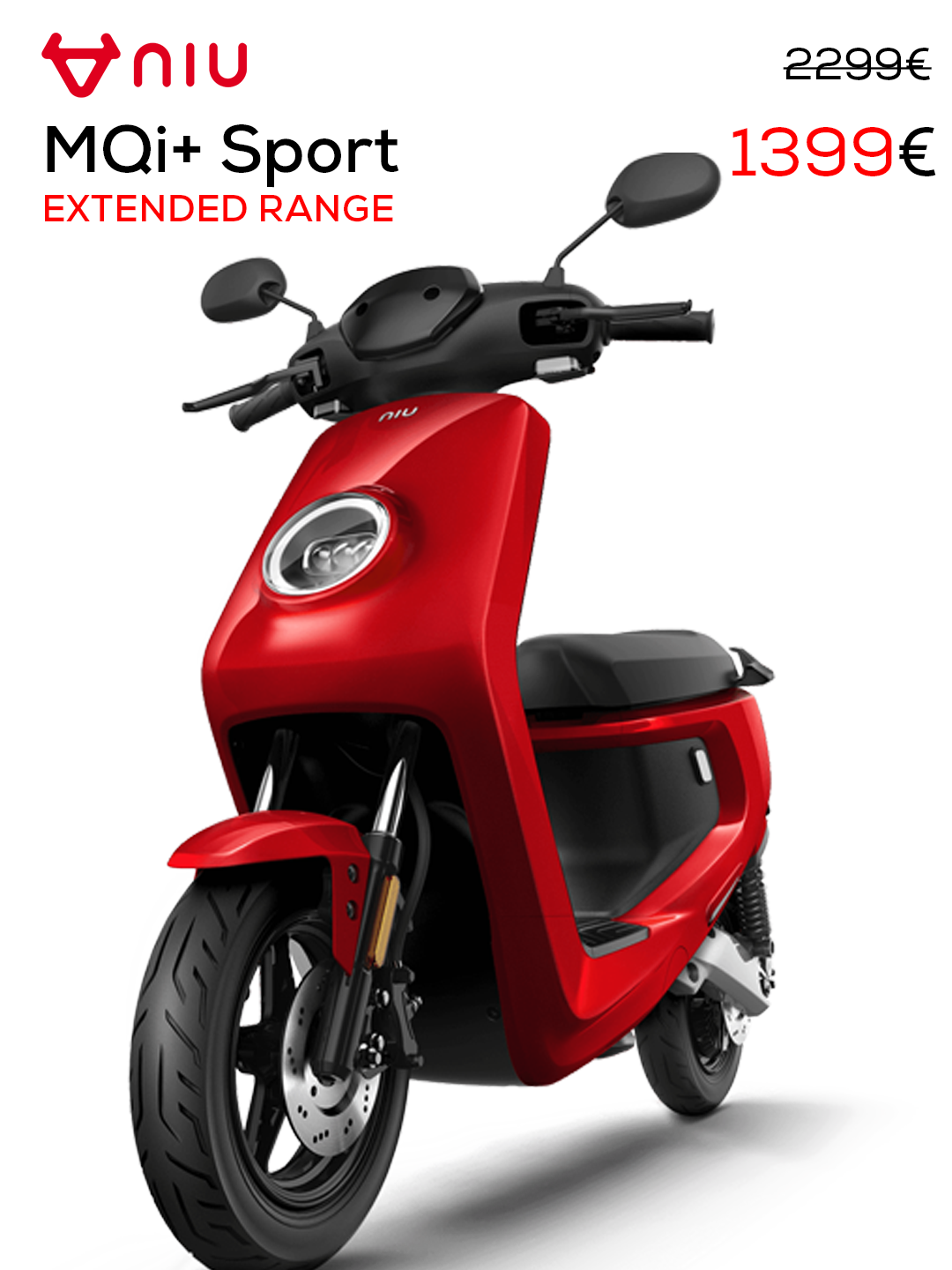 Déstockage Scooter électrique NIU MQi+ Sport ER